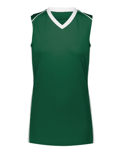 Augusta Sportswear Girls' Rover Jersey 1688 #color_Dark Green/ White