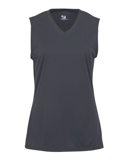 Badger Girls' B-Core Sleeveless T-Shirt 2163 #color_Graphite