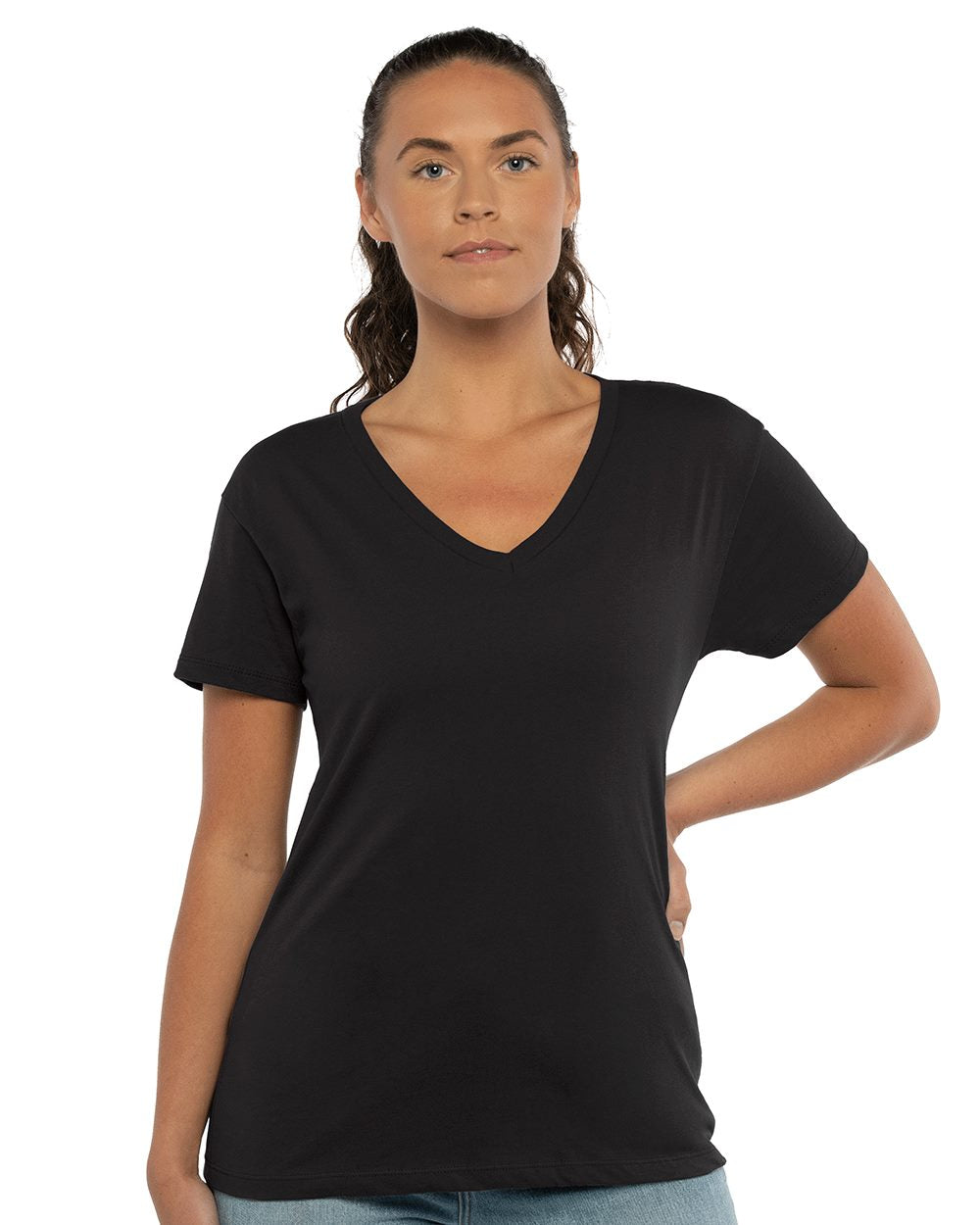 Next Level Women’s Cotton V-Neck T-Shirt 3940