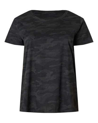 LAT Women's Curvy Collection Fine Jersey Tee 3816 #color_Storm Camo