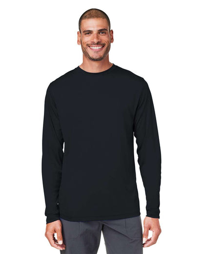 CORE365 Unisex Capital Long Sleeve Performance T-Shirt CE10L #colormdl_Black