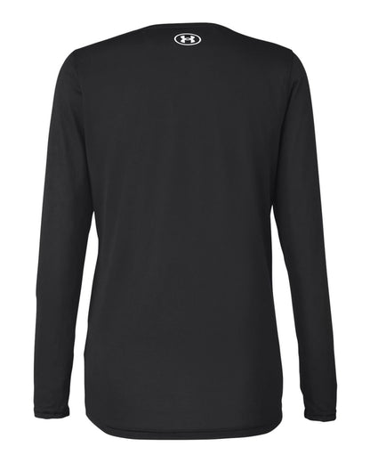Under Armour Women's Team Tech™ Long Sleeve T-Shirt 1376852 #color_Black/ White