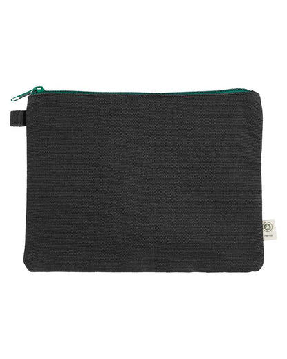 econscious Hemp Pouch EC8402 #color_Black/ Kelly