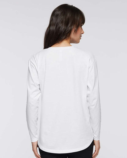 LAT Women's Fine Jersey Long Sleeve Tee 3508 #colormdl_White