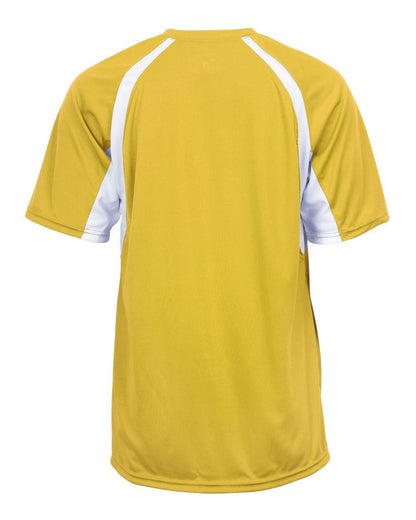 Badger Men's B-Core Hook T-Shirt 4144 #color_Gold/ White