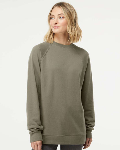 Independent Trading Co. Unisex Icon Lightweight Loopback Terry Crewneck Sweatshirt SS1000C #colormdl_Olive