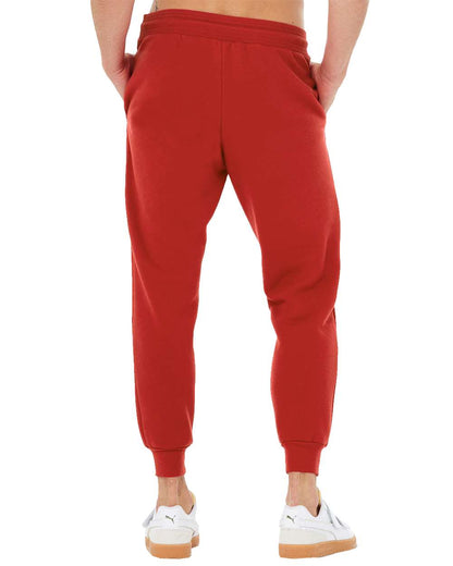 BELLA + CANVAS Sponge Fleece Jogger Sweatpants 3727 #color_Red