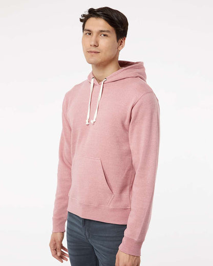 J. America Men's Triblend Fleece Hooded Sweatshirt 8871 #colormdl_Dusty Rose Triblend