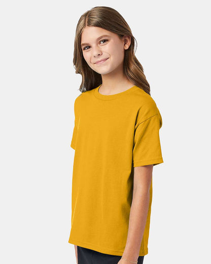 Hanes Ecosmart™ Youth T-Shirt 5370 #colormdl_Gold