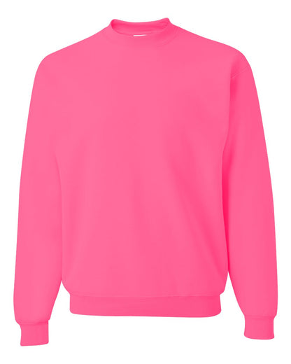 JERZEES Unisex NuBlend® Crewneck Sweatshirt 562MR #color_Neon Pink