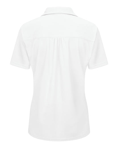 Red Kap Women's Performance Knit® Flex Series Pro Polo SK91 #color_White