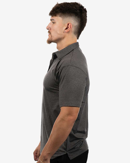 Burnside Men's Dawn to Dusk Polo 0900 #colormdl_Heather Charcoal