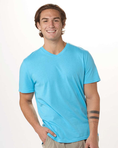 Boxercraft High V-Neck T-Shirt BM2204 #colormdl_Pacific Blue