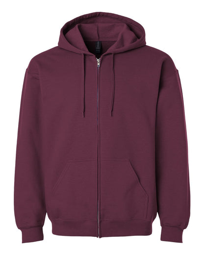 Gildan Unisex Softstyle® Full-Zip Hooded Sweatshirt SF600 #color_Maroon