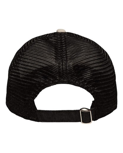 Sportsman Mesh Dad Hat Fit SP1750 #color_Khaki/ Black