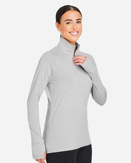 Puma Golf Women's Bandon Quarter-Zip Pullover PG400W #colormdl_High Rise