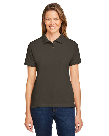 Harriton Women's Cotton Polo M200W #colormdl_Black
