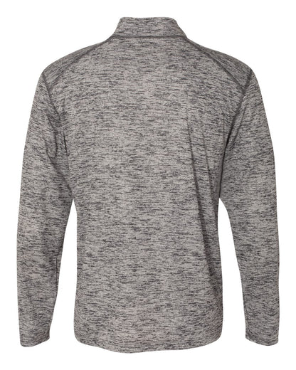 Badger Tonal Blend Quarter-Zip Pullover 4172 #color_Graphite Tonal Blend