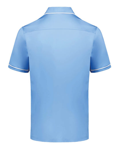 Holloway Men's CoolCore® Polo 222518 #color_Columbia Blue/ White