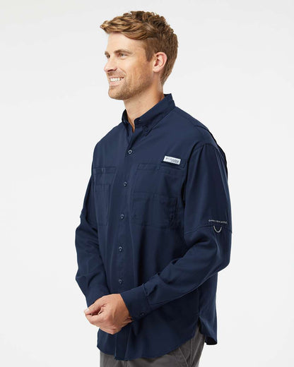 Columbia PFG Tamiami™ II Long Sleeve Shirt 212467 #colormdl_Collegiate Navy