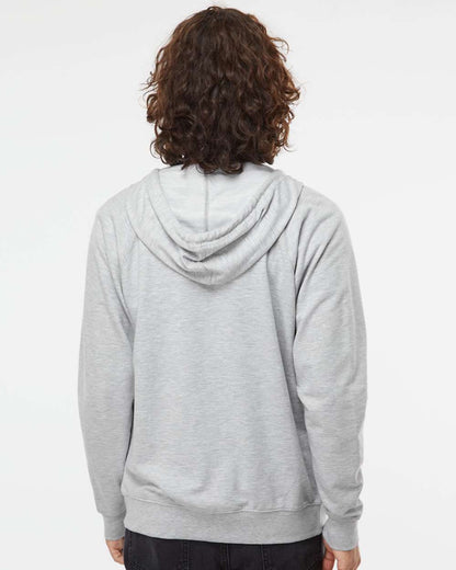 Independent Trading Co. Icon Lightweight Loopback Terry Full-Zip Hooded Sweatshirt SS1000Z #colormdl_Athletic Heather