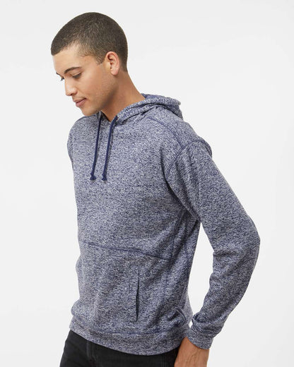J. America Men's Cosmic Fleece Hooded Sweatshirt 8613 #colormdl_Navy Fleck