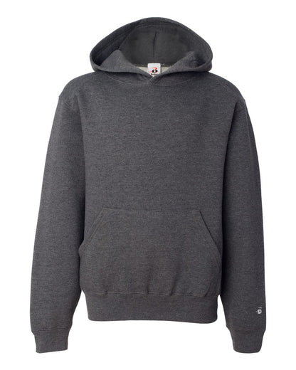 Badger Youth Hooded Sweatshirt 2254 #color_Charcoal