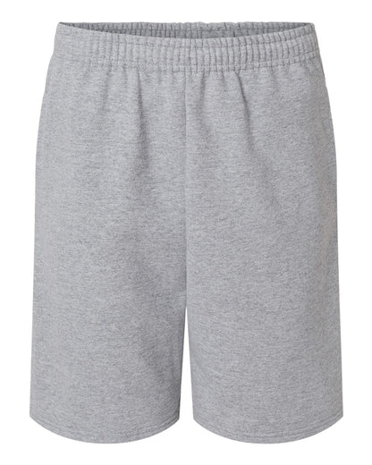 JERZEES Unisex Nublend® Fleece Shorts 978MPR #color_Athletic Heather