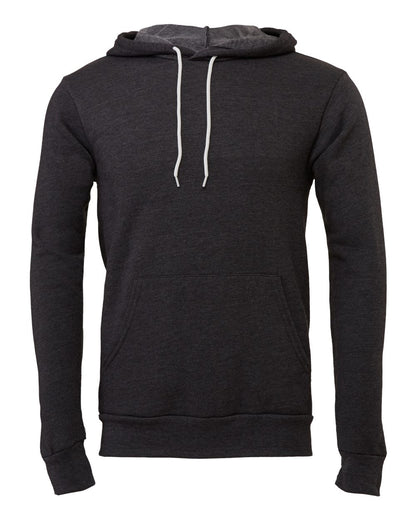 BELLA + CANVAS Unisex Sponge Fleece Hoodie Sweatshirt 3719 #color_Dark Grey Heather