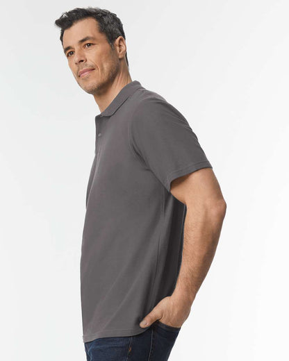 Gildan Softstyle® Adult Pique Polo 64800 #colormdl_Charcoal