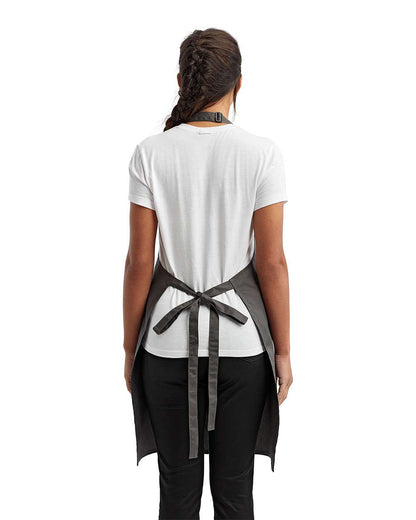Artisan Collection by Reprime Recycled Pocket Bib Apron RP154 #colormdl_Dark Grey