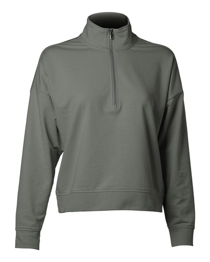 Independent Trading Co. Women's Perform Quarter-Zip Pullover EXP15WPQ #color_Pine