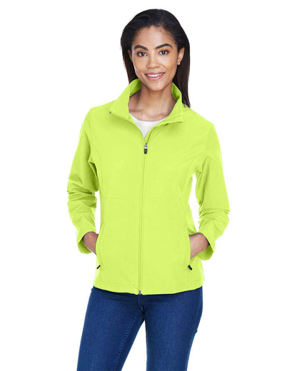 Team 365 Women's Leader Soft Shell Jacket TT80W #colormdl_Safety Yellow