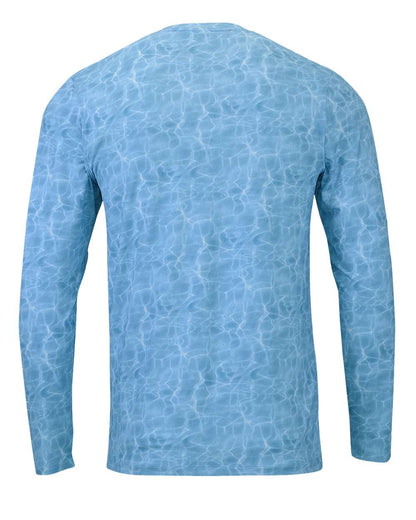 Paragon Men's Belize Sublimated Long Sleeve T-Shirt 230 #color_Caribbean Water