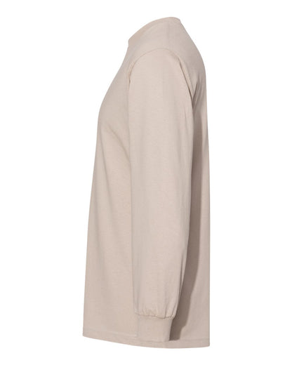 American Apparel Unisex Heavyweight Cotton Long Sleeve Tee 1304 #color_Sand
