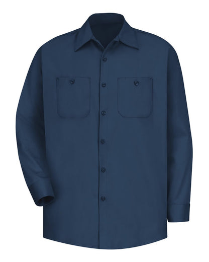 Red Kap Men's Tall Cotton Uniform Shirt SC30T #color_Navy