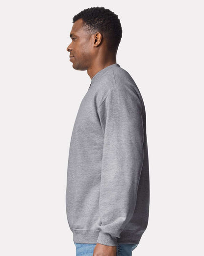 Gildan Unisex Softstyle® Midweight 1/4 Zip Sweatshirt SF008 #colormdl_Sport Grey