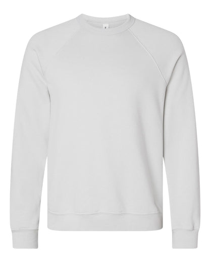 BELLA + CANVAS Sponge Fleece Raglan Crewneck Sweatshirt 3901 #color_Silver