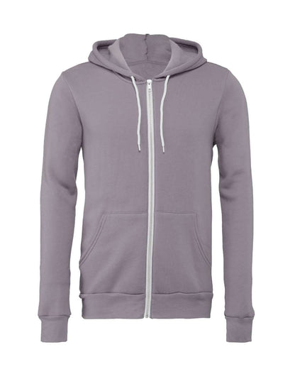 BELLA + CANVAS Sponge Fleece Full-Zip Hoodie 3739 #color_Storm