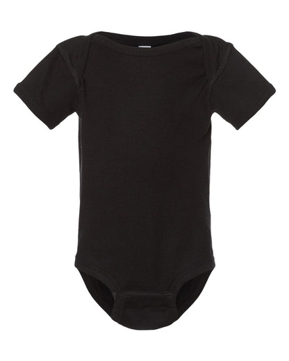 Rabbit Skins Infant Baby Rib Bodysuit 4400 #color_Black