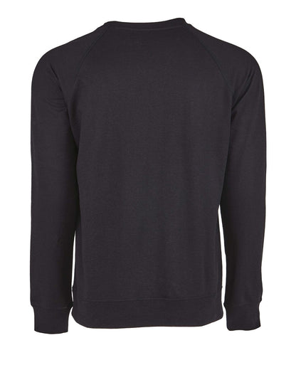 Next Level Laguna Raglan Crewneck Sweatshirt 9000 #color_Black