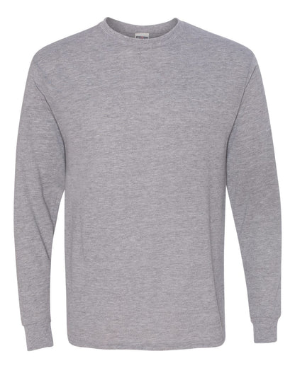 JERZEES Unisex Dri-Power® Performance Long Sleeve T-Shirt 21MLR #color_Athletic Heather