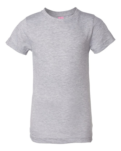 LAT Girls' Fine Jersey Tee 2616 #color_Heather