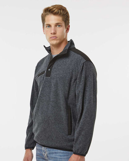 DRI DUCK Ranger Melange Fleece Pullover 7353 #colormdl_Charcoal