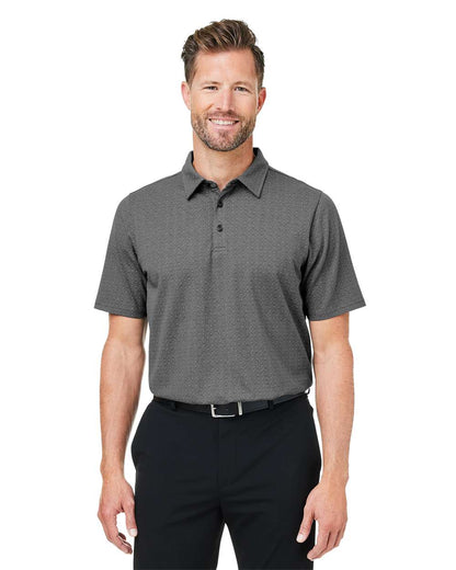 Devon & Jones Men's Crownlux Performance® Geo Polo DG101 #colormdl_Graphite/ Silver