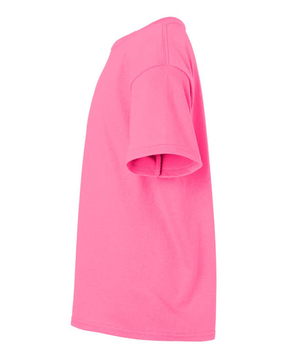 Gildan Ultra Cotton® Youth T-Shirt 2000B #color_Safety Pink