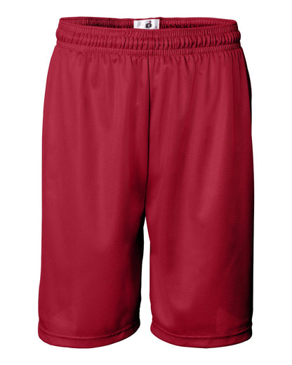 Badger Mini Mesh 9'' Inseam Shorts 7239 #color_Red