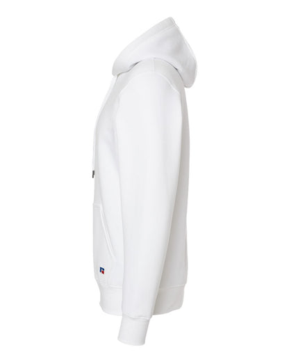 Russell Athletic Unisex Cotton Rich Fleece Hooded Sweatshirt 82ONSM #color_White