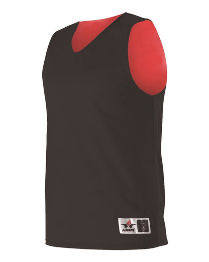 Alleson Athletic Reversible Mesh Tank 560R #color_Black/ Red