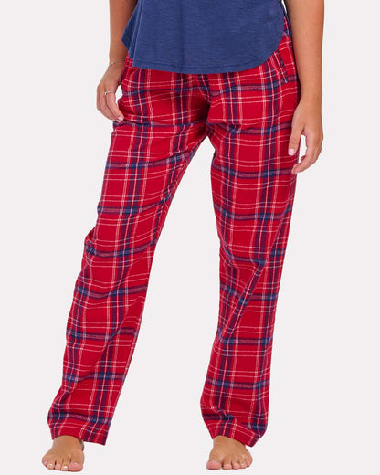 Boxercraft Women's Haley Flannel Pants BW6620 #colormdl_Brick Red Kingston